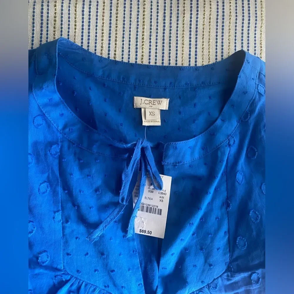 J Crew new blue blouse size XS